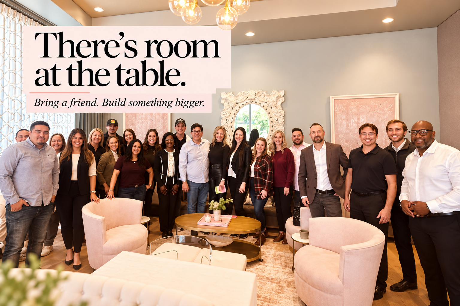 There's room at the table — gather around for coffee and conversation